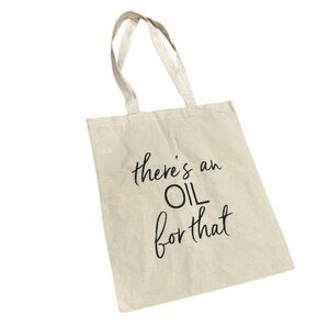 Canvas tote bag there an oil for that essential oil reusable‎ NEW